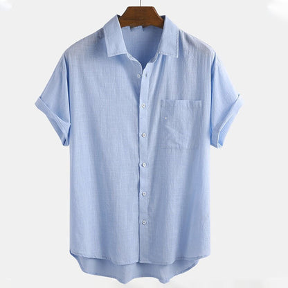 Herren Kurzarm Hemd Slim Fit Alltag - BerlinGlamour