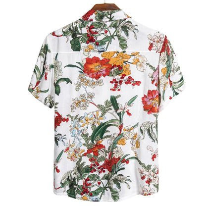 Herren-Hemd Urlaubsshirt Leger und Einzigartig