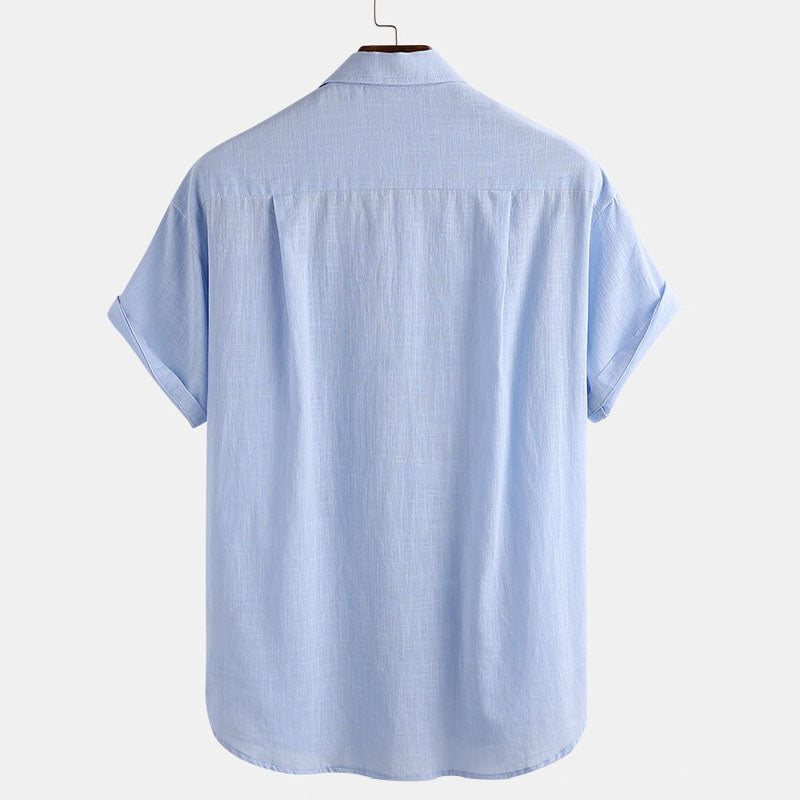 Herren Kurzarm Hemd Slim Fit Alltag