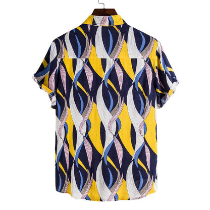 Herren Urlaubshemd Boho Style Freizeithemd Komfort