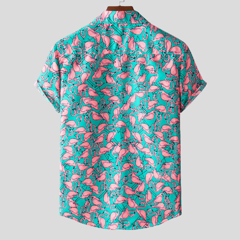 Hawaiihemd Herren Sommer Leicht Baumwolle