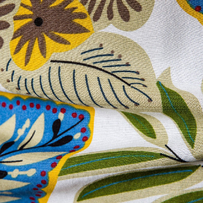 Männliche Kurzarmhemden Vintage Druck Baumwolle Modern