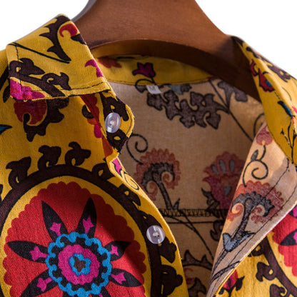 Herren Kurzarm Hemd mit coolem Print