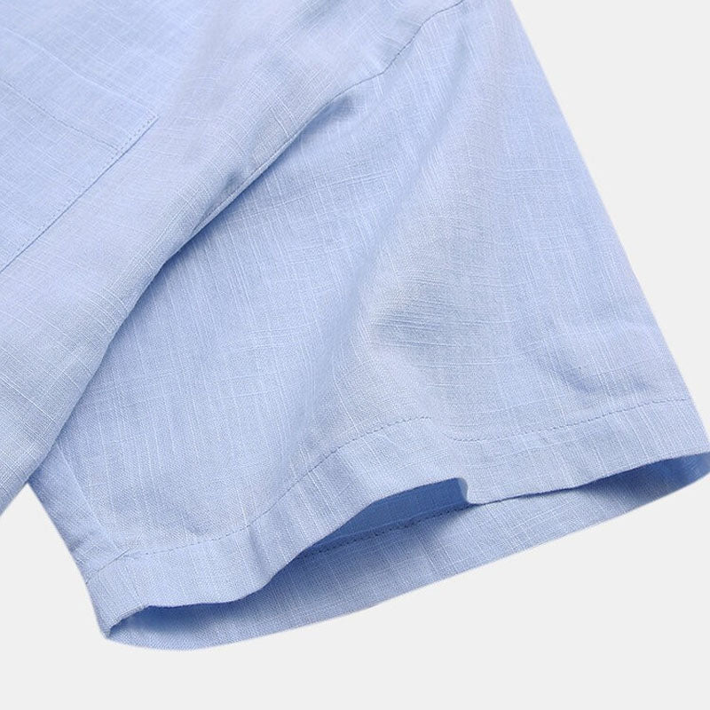 Herren Kurzarm Hemd Slim Fit Alltag