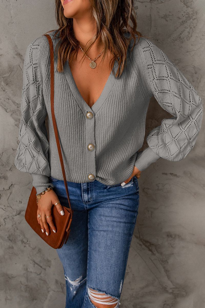 Elegante Strickjacke Damen Zeitlos Modern