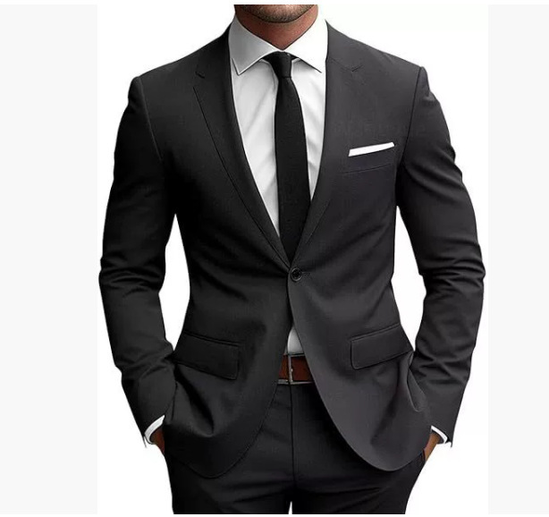 Herren Anzug Slim Fit Elegant Frühjahr