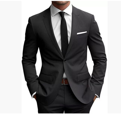Herren Anzug Slim Fit Elegant Frühjahr