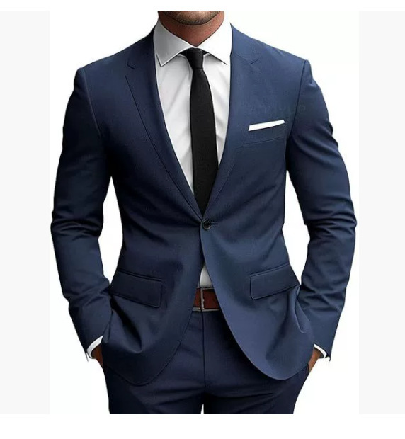 Herren Anzug Slim Fit Elegant Frühjahr