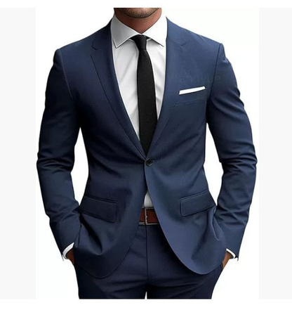 Herren Anzug Slim Fit Elegant Frühjahr