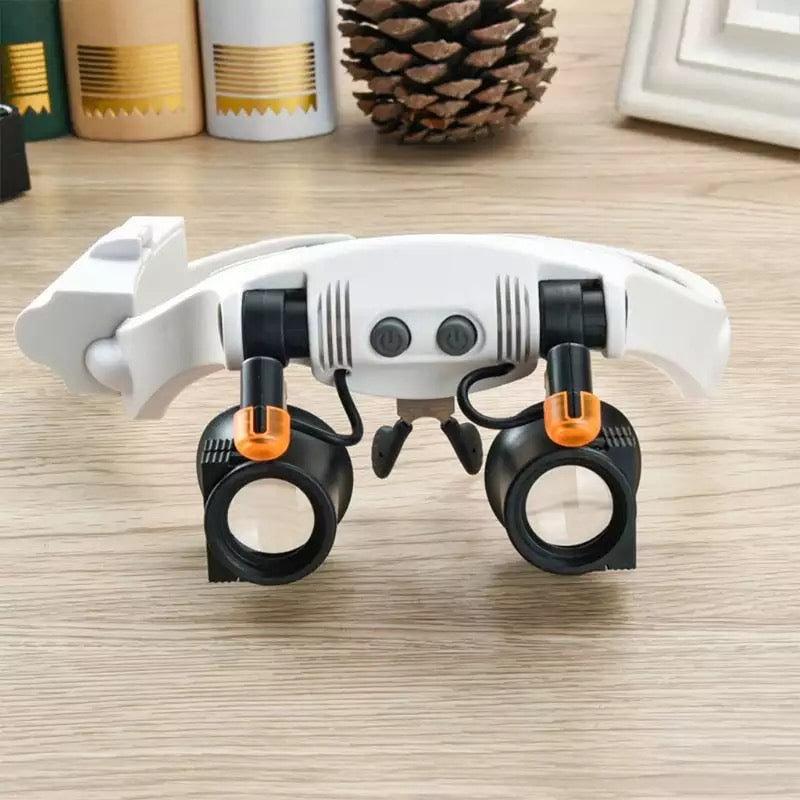 Juwelier Lupe Brille LED Licht 8fach Vergrößerung - BerlinGlamour