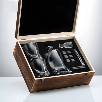 Kristall Dekanter Set Luxus Whisky Karaffe Geschenk