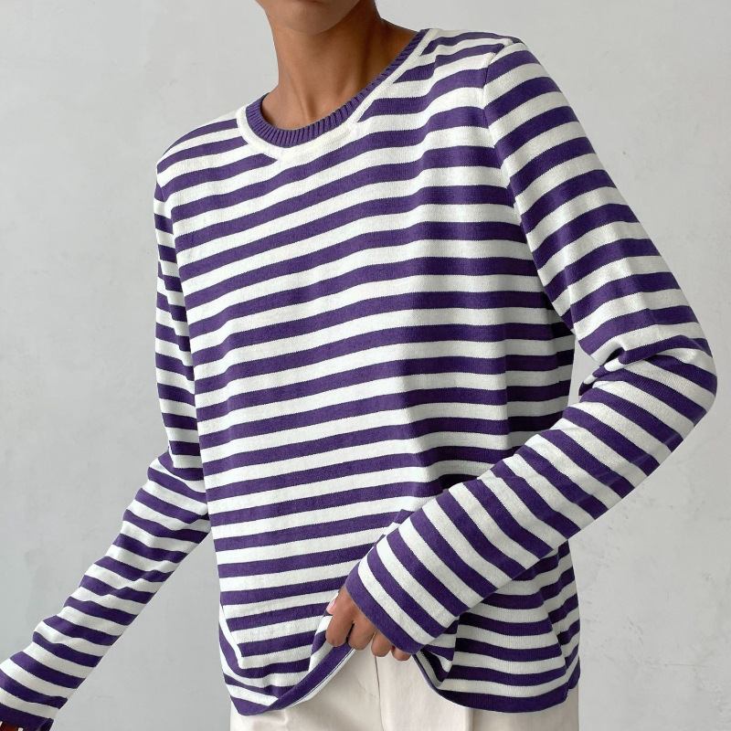 Elegantes T-Shirt Streifen Sommer Leicht