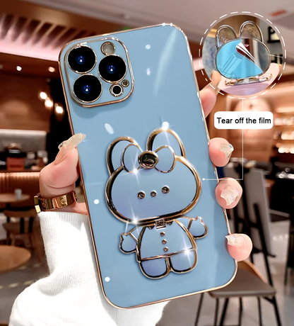 iPhone Hülle 3D Hase Spiegel Design Kawaii