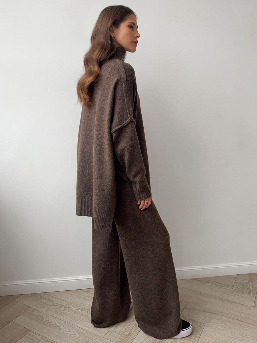 Damen Strickpullover Oversize Weich Bequem