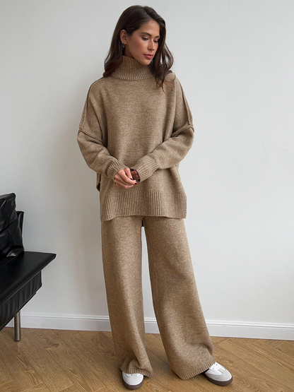 Damen Strickpullover Oversize Weich Bequem