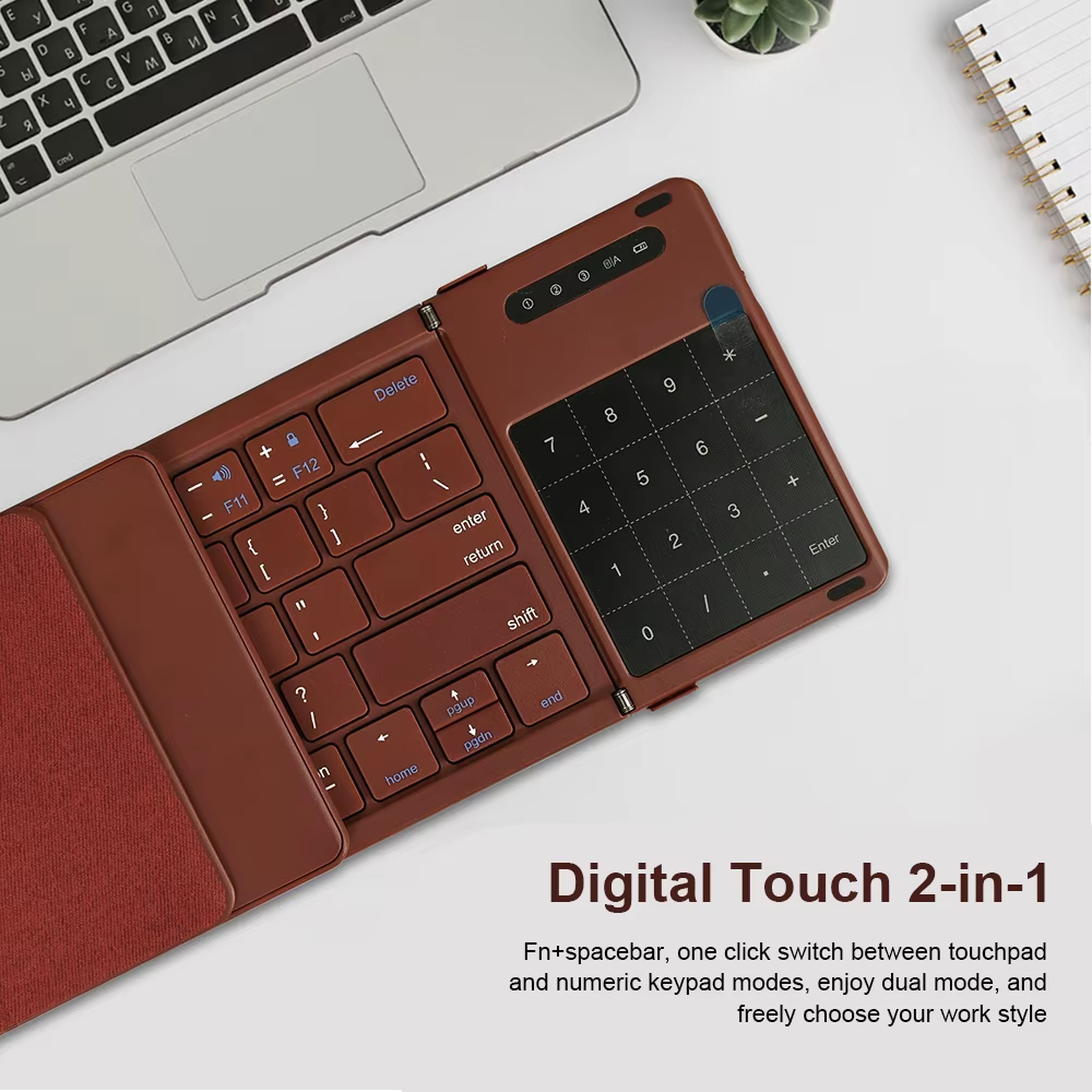 Bluetooth Tastatur Kabellos Tragbar Slim Foldable