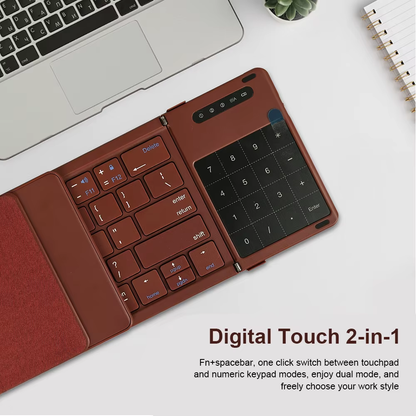 Bluetooth Tastatur Kabellos Tragbar Slim Foldable