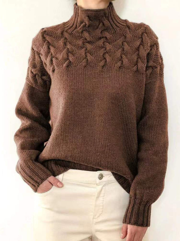 Weicher Cashmere Rollkragenpullover Einfarbig Winter - BerlinGlamour