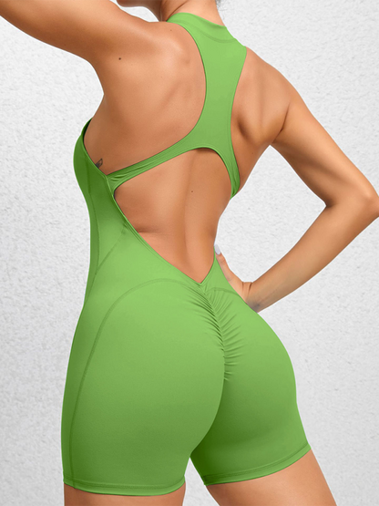 Yoga-Hosen Damen Schnelltrocknend Pfirsich Plissiert
