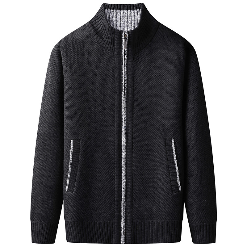 Herren Strickjacke Klassisch Mit Kragen