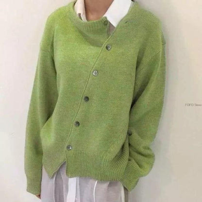 Damen Winterpullover Mit Knöpfen Warm
