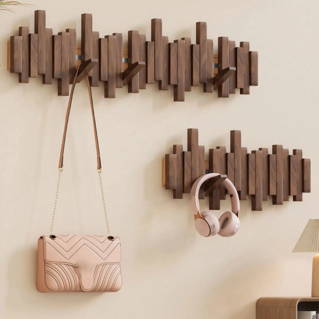 Klavier Garderobe Nussbaum Elegante Mäntelablage