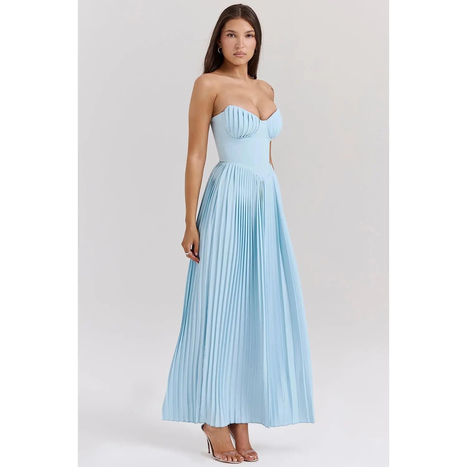 Clara | Luxuriöses Schulterfreies Maxikleid Zendoo.de