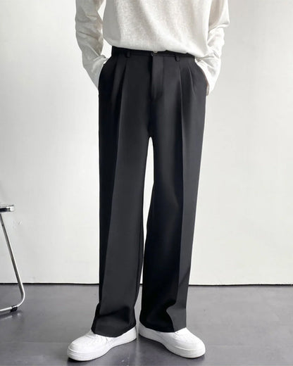 Enzo Anzughose High-Waist Weites Bein Damenhose