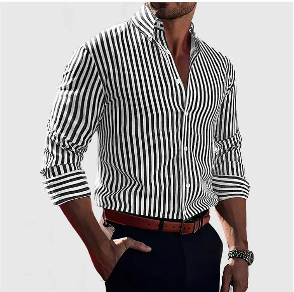 Herrenhemd Streifen Modern SlimFit Stilvoll