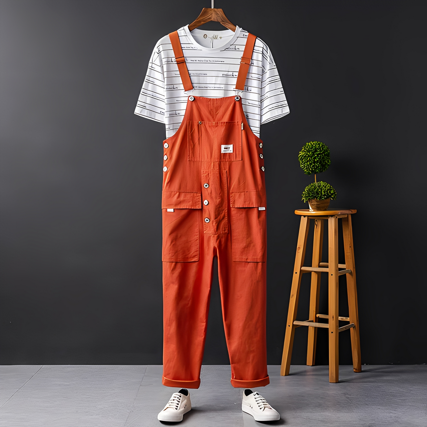 Damen-Overall Elegant Schick Schwarz