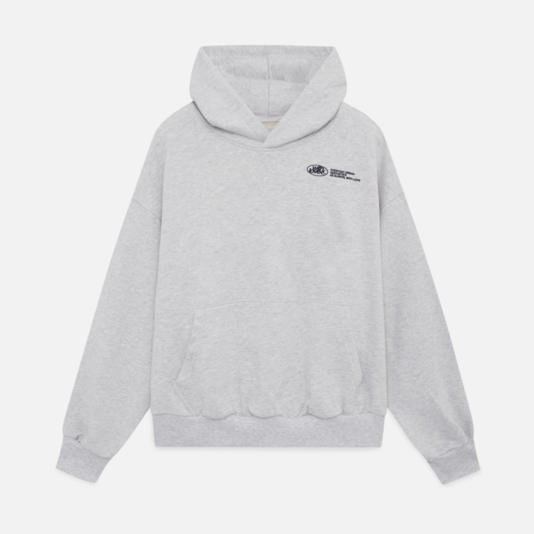 Große Hoodie mit Love Print Frauen Oversized
