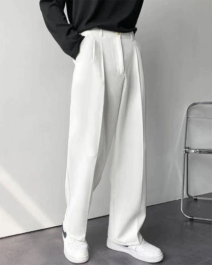 Enzo Anzughose High-Waist Weites Bein Damenhose