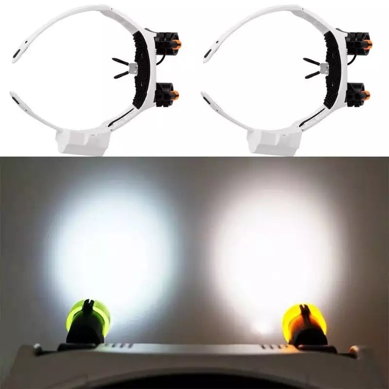 Juwelier Lupe Brille LED Licht 8fach Vergrößerung