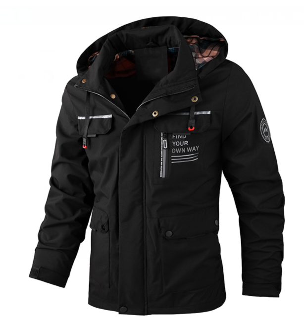 Herren Regenjacke Wasserdicht Leicht Winter