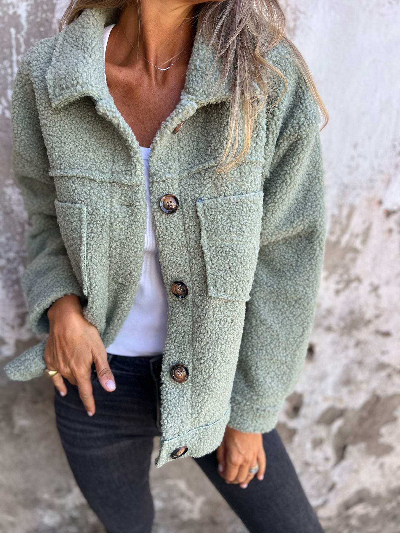 Damen Jacke Warm Kuschelig Innenfutter - BerlinGlamour