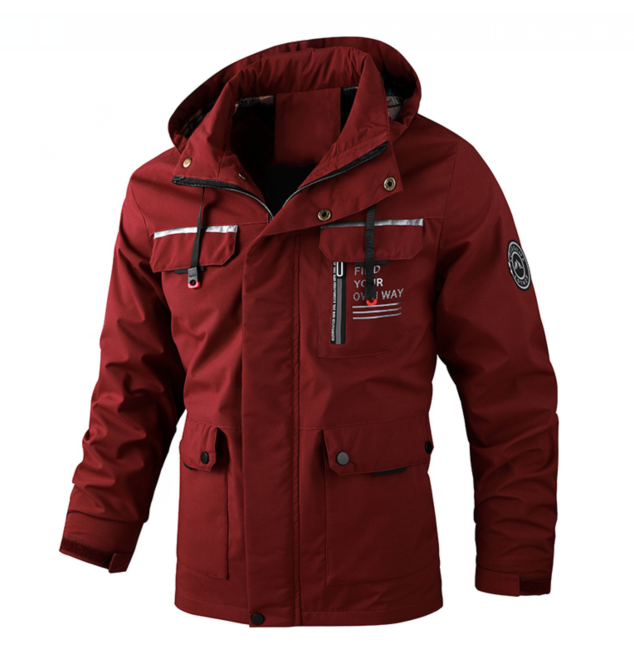 Herren Regenjacke Wasserdicht Leicht Winter