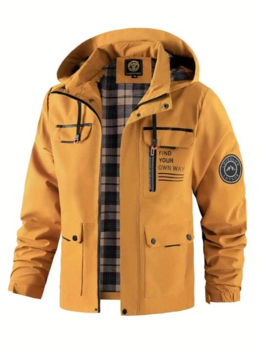 Herren Regenjacke Wasserdicht Leicht Winter