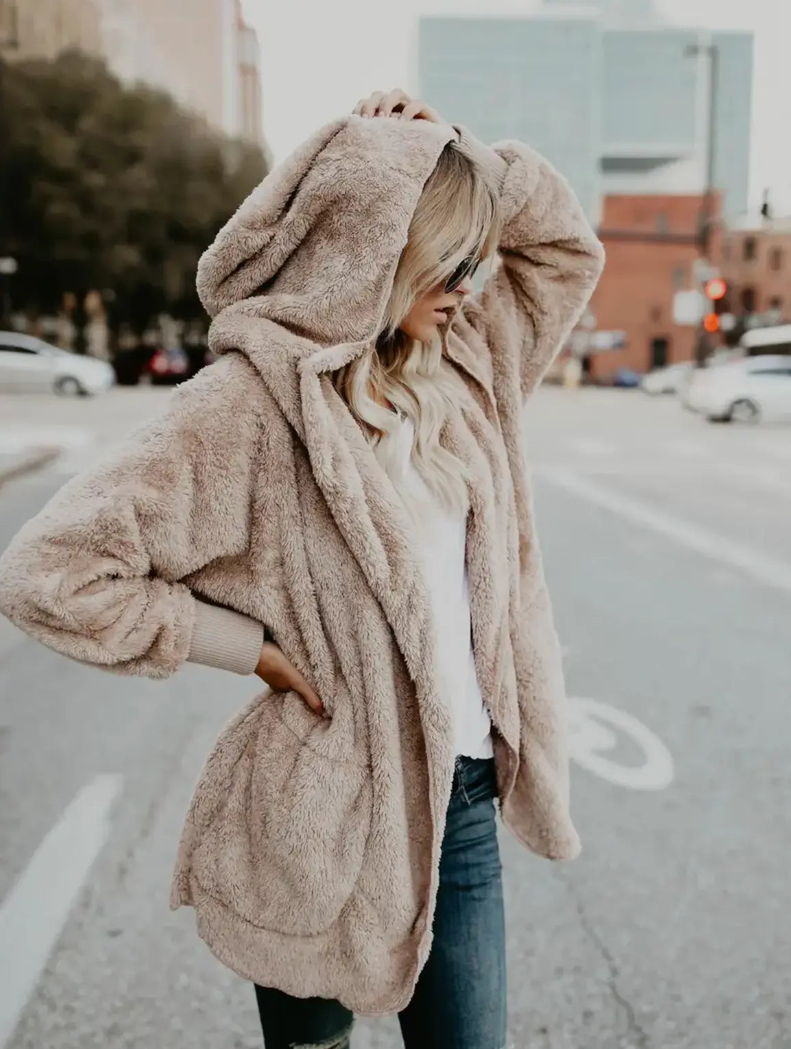 Lia | Warme Teddy Fleecejacke Zendoo.de