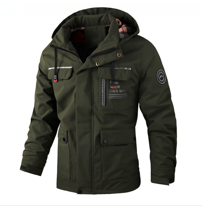 Herren Regenjacke Wasserdicht Leicht Winter