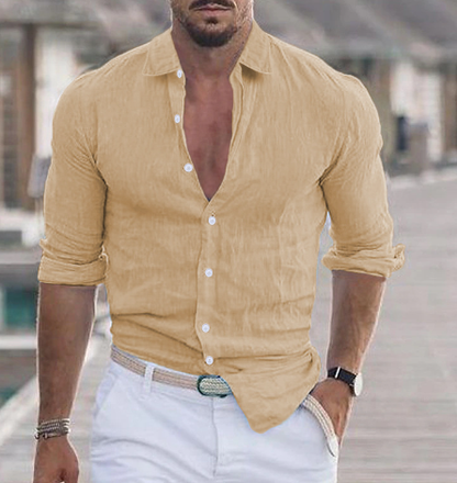 Leinenhemd Sommer Leicht Elegantes Bequem