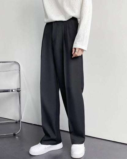 Enzo Anzughose High-Waist Weites Bein Damenhose
