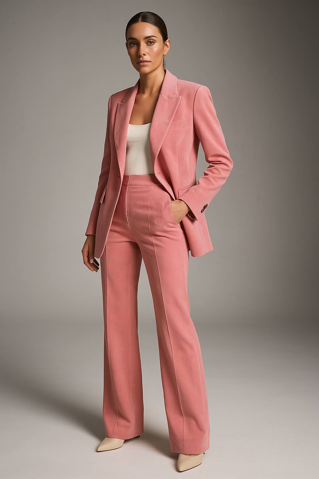 Damen Anzugset Business Blazer Hose Zweiteilig - BerlinGlamour