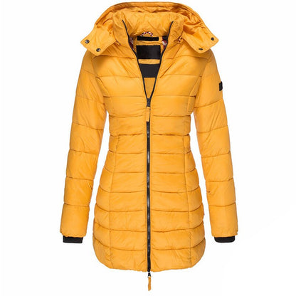 Lange Daunenjacke Elise Warm Isolierend