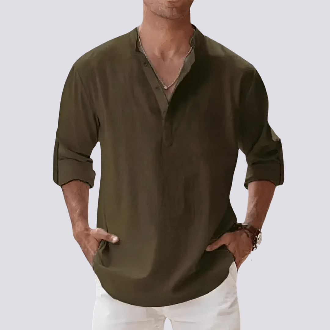 Herren Hemd Bequem Hochkrempelbar Modern