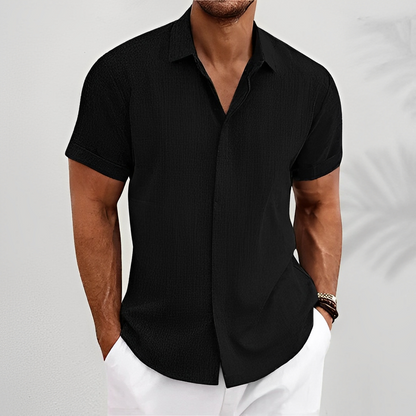 Herren Hemd Knöpfe Slim Fit Modern