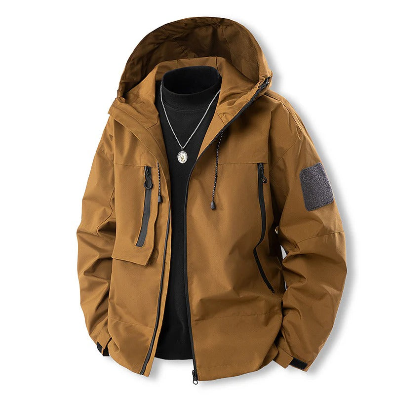 Wasserdichte Outdoorjacke Atmungsaktiv mit Kapuze - BerlinGlamour