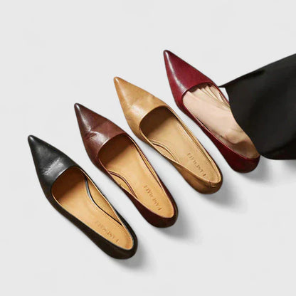 Damen Pumps Klassisch Spitz Niedriger Absatz