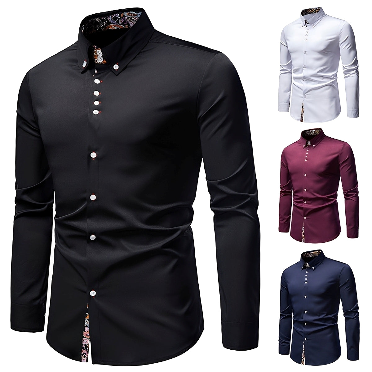Elegantes Langarmhemd für Herren SlimFit