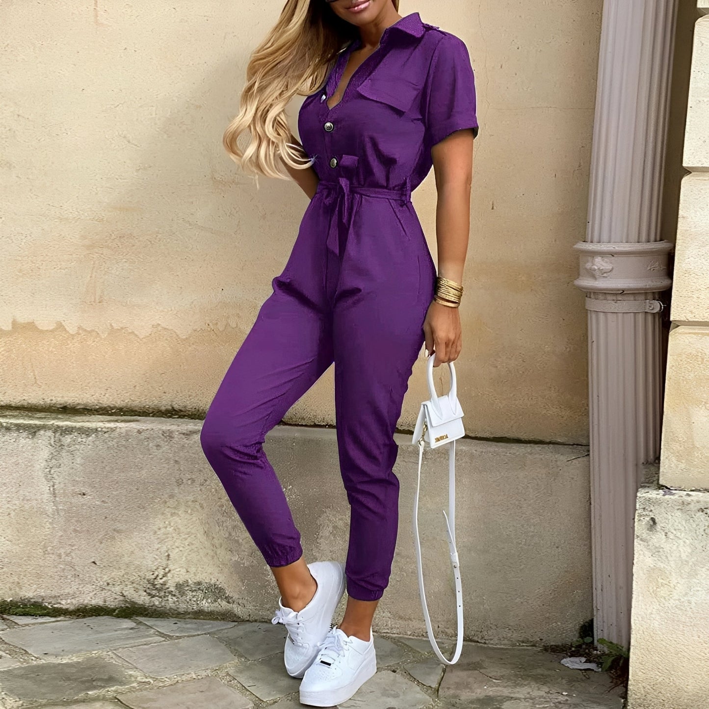 Eleganter Jumpsuit Tailliert Damen