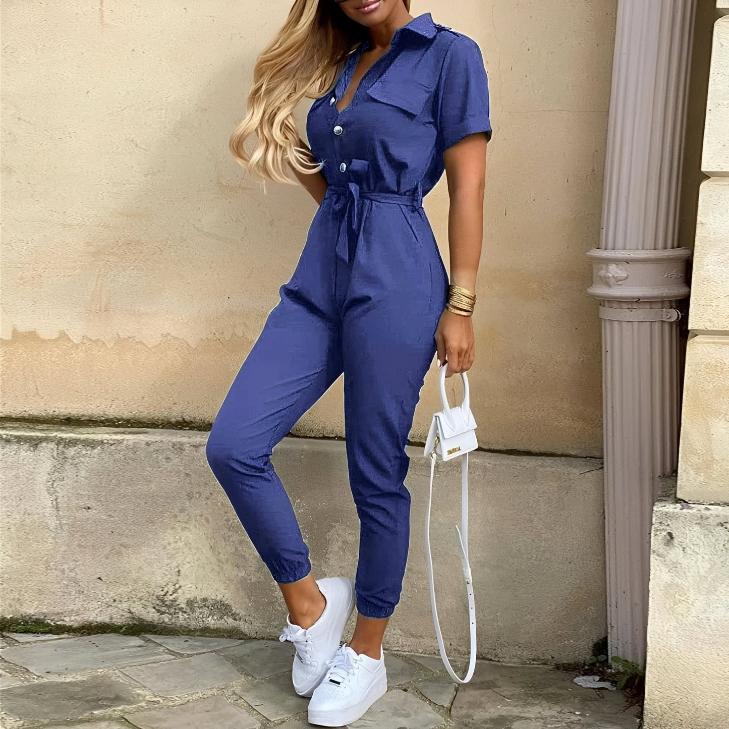 Eleganter Jumpsuit Tailliert Damen